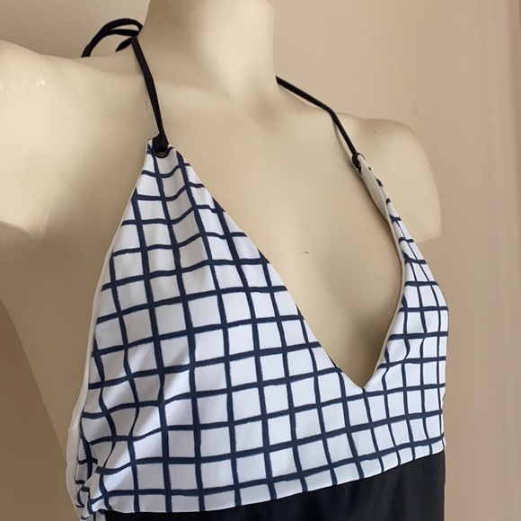 Backless swimsuit checkered Small NWT - Picture 2 of 3